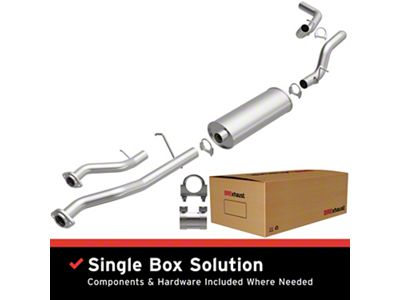 BRExhaust Direct-Fit Single Exhaust System; Side Exit (99-06 4.8L Silverado 1500)