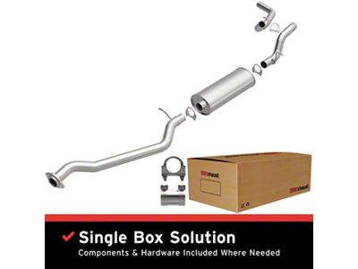 BRExhaust Direct-Fit Single Exhaust System; Side Exit (99-01 5.3L Sierra 1500)