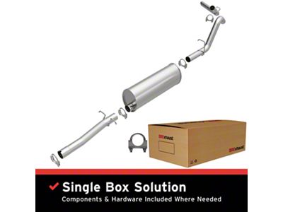 BRExhaust Direct-Fit Single Exhaust System; Side Exit (00-03 4WD 5.9L Dakota)