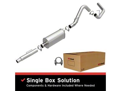 BRExhaust Direct-Fit Single Exhaust System; Side Exit (11-14 6.2L F-150)
