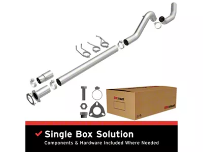 BRExhaust Direct-Fit Single Exhaust System; Side Exit (11-24 6.7L Powerstroke F-250 Super Duty)