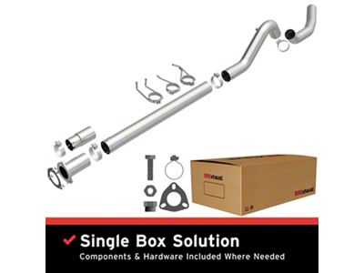 BRExhaust Direct-Fit Single Exhaust System; Side Exit (11-24 6.7L Powerstroke F-350 Super Duty)