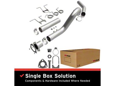 BRExhaust Direct-Fit Single Exhaust System; Side Exit (07-25 6.6L Duramax Sierra 2500 HD)