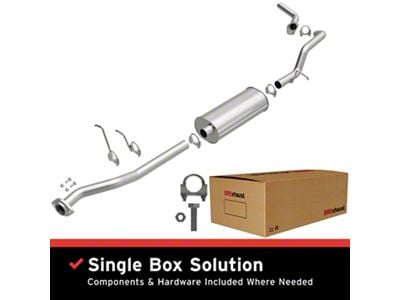 BRExhaust Direct-Fit Single Exhaust System; Side Exit (02-06 4.3L Silverado 1500)