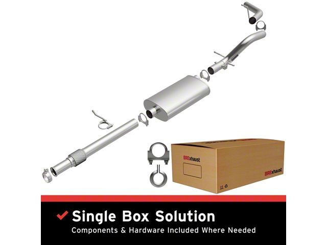 BRExhaust Direct-Fit Single Exhaust System; Side Exit (15-20 5.3L Tahoe)