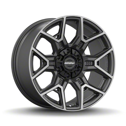 Brink Wheels Insurgent Smoke Machined Titanium 6-Lug Wheel; 20×9; 18mm Offset (21-24 F-150)