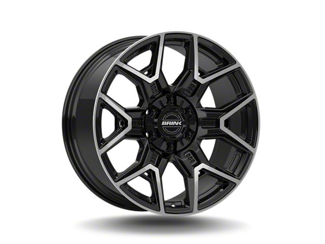 Brink Wheels Insurgent Machined Piano Black 6-Lug Wheel; 24x10; 30mm Offset (19-23 Ranger)