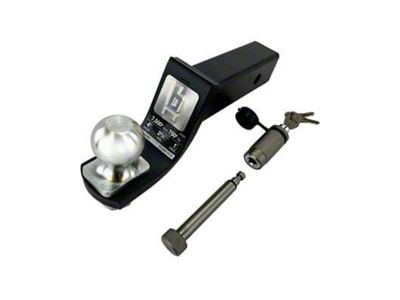 bROK 2-Inch Receiver HD Hitch Ball Mount with 2-Inch Ball and Locking Pin; 4-Inch Drop (Universal; Some Adaptation May Be Required)