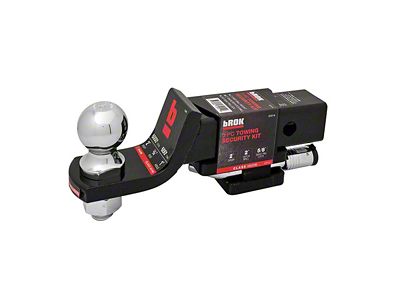 bROK 2-Inch Receiver Hitch Ball Mount with 2-Inch Ball and Security Pin; 2-Inch Drop (Universal; Some Adaptation May Be Required)