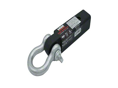bROK 2-Inch Receiver Hitch Tow Shackle; 8000 lb. (Universal; Some Adaptation May Be Required)