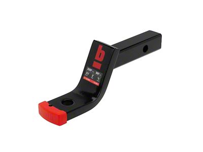 bROK 1.25-Inch Receiver Hitch Ball Mount with Pin Stop; 2.50-Inch Drop (Universal; Some Adaptation May Be Required)