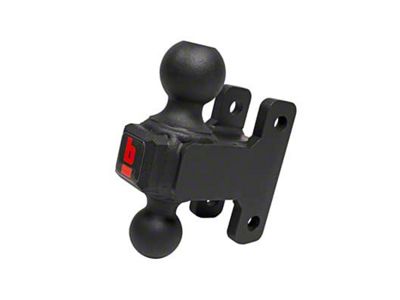 bROK Channel Mount Dual Ball; 1 7/8-Inch and 2-Inch Ball