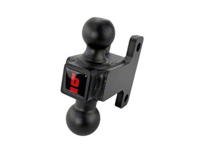 bROK Channel Mount Dual Ball; 2-Inch and 2 5/16-Inch Ball
