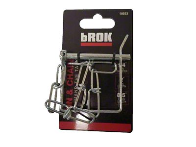 bROK 1/4-Inch Pin Clasp with Chain