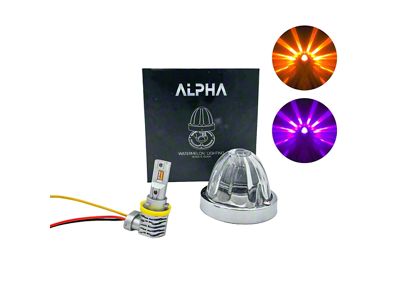 BTS Lighting Alpha Series Glass is Class Dual-Color LED Star Watermelon Light; Amber/Purple (Universal; Some Adaptation May Be Required)