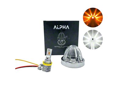 BTS Lighting Alpha Series Glass is Class Dual-Color LED Star Watermelon Light; Amber/White (Universal; Some Adaptation May Be Required)