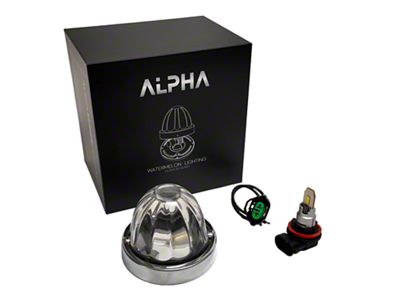 BTS Lighting Alpha Series Glass is Class LED Star Watermelon Light; White (Universal; Some Adaptation May Be Required)