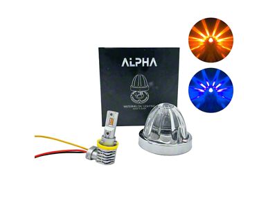 BTS Lighting Alpha Series Glass is Class Dual-Color LED Star Watermelon Light; Amber/Blue (Universal; Some Adaptation May Be Required)
