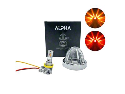 BTS Lighting Alpha Series Glass is Class Dual-Color LED Star Watermelon Light; Amber/Red (Universal; Some Adaptation May Be Required)