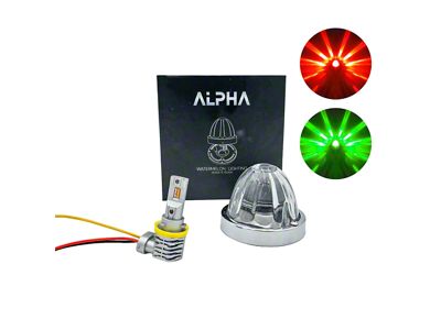 BTS Lighting Alpha Series Glass is Class Dual-Color LED Star Watermelon Light; Red/Green (Universal; Some Adaptation May Be Required)
