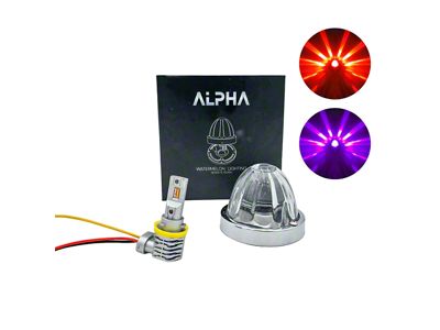 BTS Lighting Alpha Series Glass is Class Dual-Color LED Star Watermelon Light; Red/Purple (Universal; Some Adaptation May Be Required)