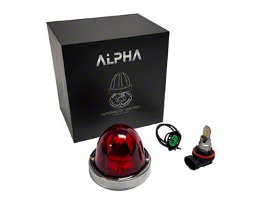 BTS Lighting Alpha Series Glass is Class LED Star Watermelon Light; Red (Universal; Some Adaptation May Be Required)