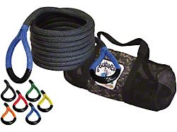 Bubba Rope 7/8-Inch x 20-Foot Power Stretch Recovery Rope with Red Eyes