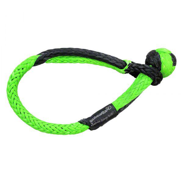 Bubba Rope Yukon 5/8-Inch MEGA Gator-Jaw Soft Shackle; Green/Black