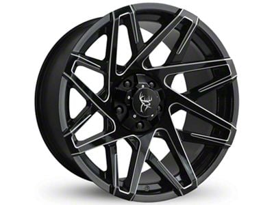 Buck Commander Canyon Gloss Black Milled Edges 6-Lug Wheel; 20x9; 0mm Offset (04-08 F-150)