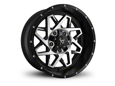 Buck Commander Caliber Satin Black Machined Face 6-Lug Wheel; 20x9; -10mm Offset (07-14 Yukon)