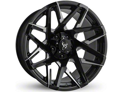 Buck Commander Canyon Gloss Black Milled Face 6-Lug Wheel; 20x9; 0mm Offset (07-14 Yukon)
