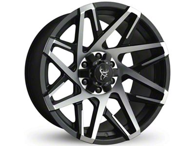 Buck Commander Canyon Satin Black Machined Face 6-Lug Wheel; 20x10; -25mm Offset (14-18 Silverado 1500)
