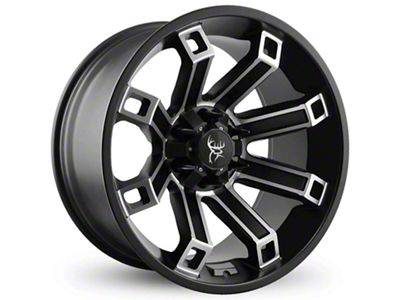 Buck Commander Hollow Point Satin Black Machined Face 6-Lug Wheel; 20x10; -35mm Offset (19-23 Ranger)