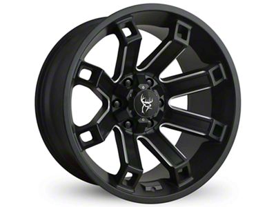 Buck Commander Hollow Point Satin Black Milled Spokes 6-Lug Wheel; 20x10; -35mm Offset (19-23 Ranger)