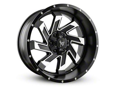 Buck Commander SAW Satin Black Machined Face 6-Lug Wheel; 20x10; -25mm Offset (21-25 Yukon)