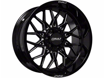 Built Off Road BTO-2 Gloss Black Milled 6-Lug Wheel; 20x10; -19mm Offset (23-24 Canyon)