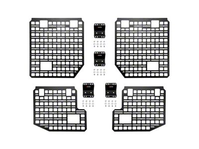 BuiltRight Industries Bedside MOLLE Rack System; 4-Piece Kit with 8 Clamps (09-14 F-150)