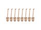 BuiltRight Industries Elastic Tech Panel Clips; 8-Piece Kit; Tan