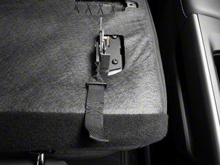 Red Rear Seat Quick Latch Release Kit With Black Strap – For Ford F150, F250, F350 (2009-2022)
