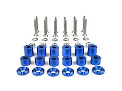 BuiltRight Industries Tech Plate Mounting Hardware Kit; Blue 