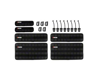 BuiltRight Industries Velcro Tech MOLLE Panel; 6-Piece Kit; Black (Universal; Some Adaptation May Be Required)
