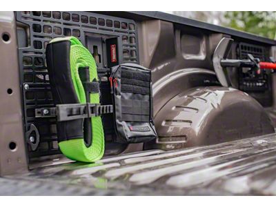 BuiltRight Industries Bedside MOLLE Rack System; Stage 1 Kit (17-25 F-350 Super Duty w/o Pro Power OnBoard)
