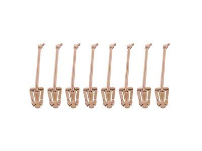 Elastic Tech Panel Clips; 8-Piece Kit; Tan