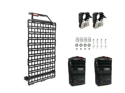 BuiltRight Industries Seat Back Tech Plate MOLLE Panel; Stage 1 Kit (17-25 F-350 Super Duty)