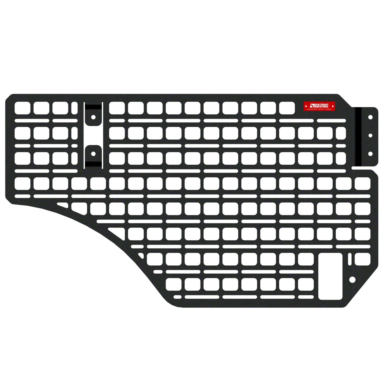 BuiltRight Industries RAM 1500 Bedside MOLLE Rack System; Passenger