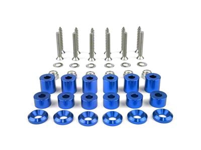 BuiltRight Industries Tech Plate Mounting Hardware Kit; Blue