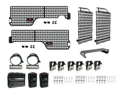BuiltRight Industries Gear Organization MOLLE System; Pro Kit (19-25 Ranger w/ 5-Foot Bed)