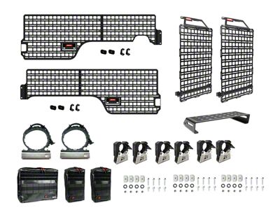 BuiltRight Industries Gear Organization MOLLE System; Pro Kit (19-24 Ranger w/ 5-Foot Bed)