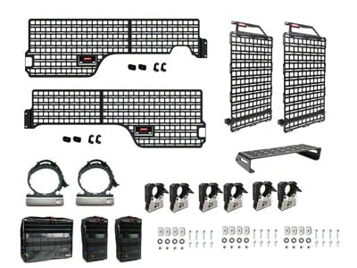 BuiltRight Industries Gear Organization MOLLE System; Pro Kit (19-23 Ranger w/ 6-Foot Bed)