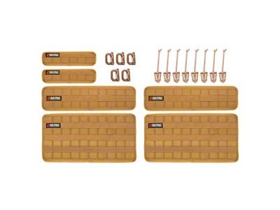 BuiltRight Industries Velcro Tech MOLLE Panel; 6-Piece Kit; Tan (Universal; Some Adaptation May Be Required)